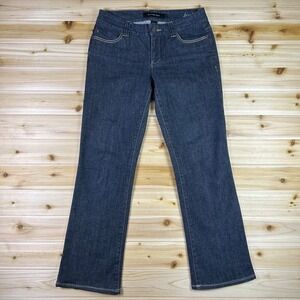 Calvin Klein Womans Bootcut Jeans 4 Dark Blue Denim Low Rise